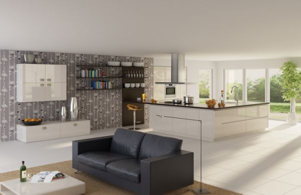 White Corner Kitchen Cabinet