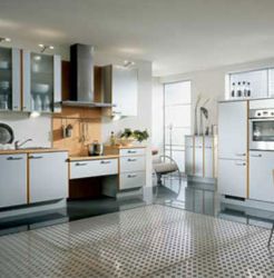 Metal kitchen cabinets
