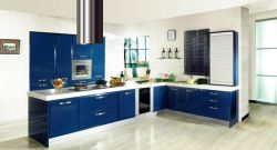 Dark Blue Kitchen Cabinets